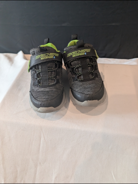 Skechers Other - Skechers Kids Grey and Green Waterproof Athletic Sneakers